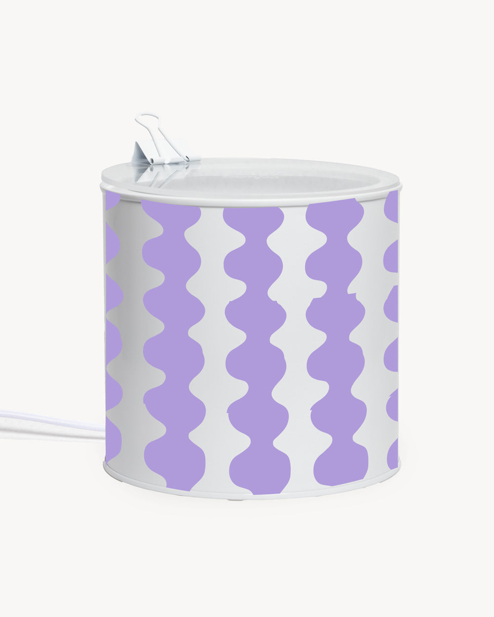 Lampada - "DNA" - Bianca / Lilla